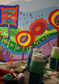 Kunstprojekt „Friedensreich Hundertwasser in Sichtigvor“ (St. Margaretha Grundschule)