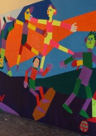 Kunstprojekt „Wandgestaltung mit Farben“ (Petri-Grundschule in Soest)