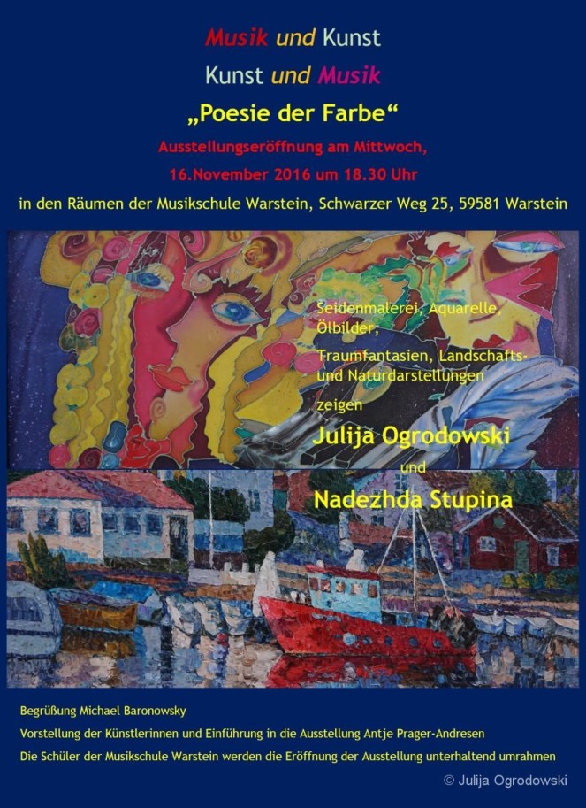 Ausstellung “Poesie der Farbe”